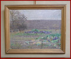 Impressionist Landscape Oil on Canvas Signed: P. Hougaard 1918